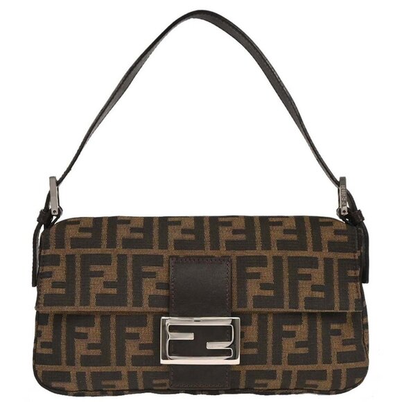 Fendi Brown Zucca Baguette Handbag 2308-26424-018 177582 - Picture 1 of 10